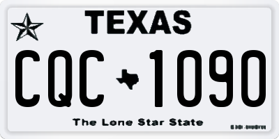 TX license plate CQC1090