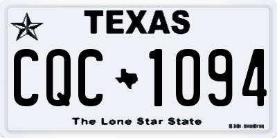 TX license plate CQC1094
