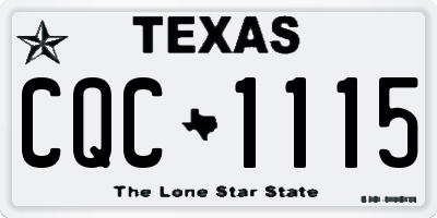 TX license plate CQC1115
