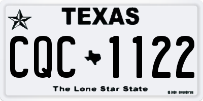 TX license plate CQC1122