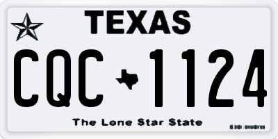 TX license plate CQC1124