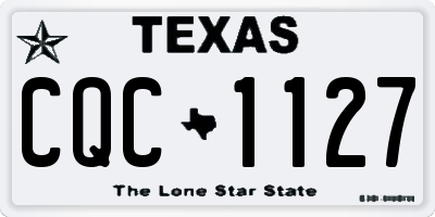 TX license plate CQC1127