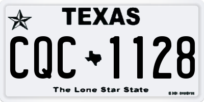 TX license plate CQC1128