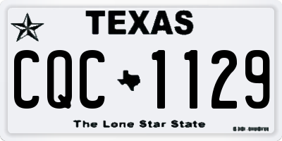 TX license plate CQC1129