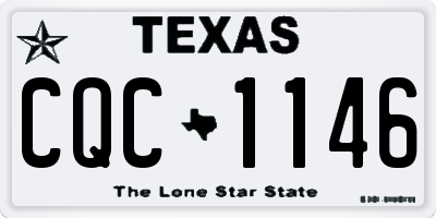 TX license plate CQC1146