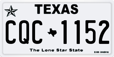 TX license plate CQC1152