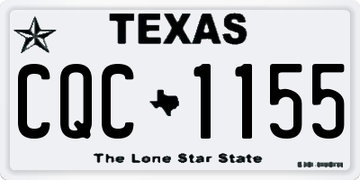 TX license plate CQC1155