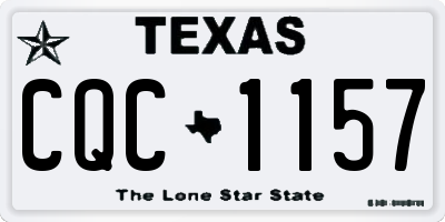 TX license plate CQC1157