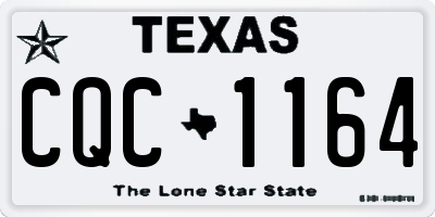 TX license plate CQC1164