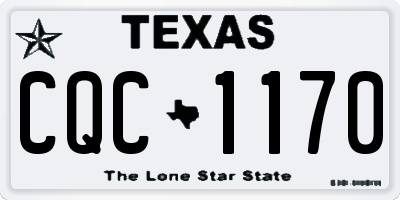 TX license plate CQC1170