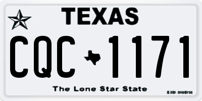 TX license plate CQC1171