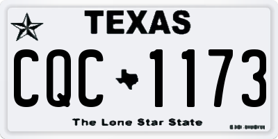 TX license plate CQC1173