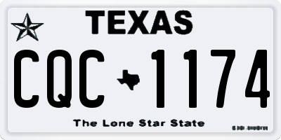 TX license plate CQC1174