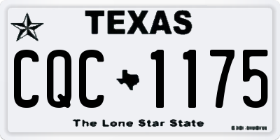 TX license plate CQC1175