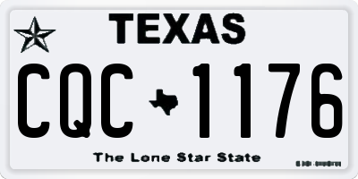 TX license plate CQC1176