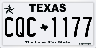 TX license plate CQC1177