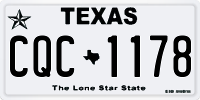 TX license plate CQC1178