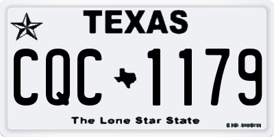 TX license plate CQC1179