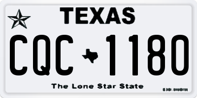 TX license plate CQC1180