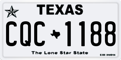 TX license plate CQC1188