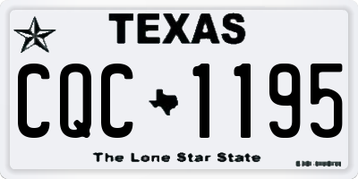 TX license plate CQC1195