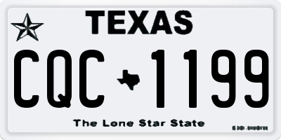 TX license plate CQC1199