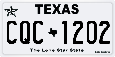 TX license plate CQC1202