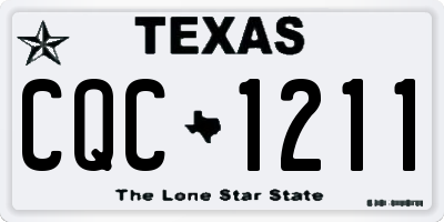 TX license plate CQC1211