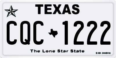 TX license plate CQC1222