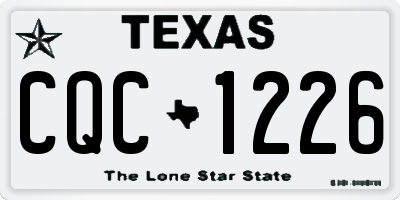 TX license plate CQC1226