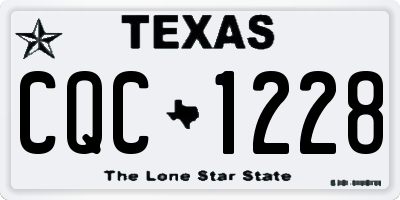 TX license plate CQC1228