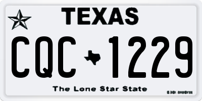 TX license plate CQC1229