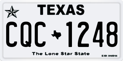 TX license plate CQC1248
