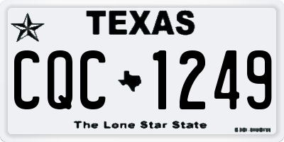 TX license plate CQC1249