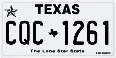 TX license plate CQC1261