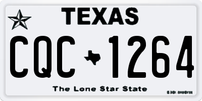 TX license plate CQC1264
