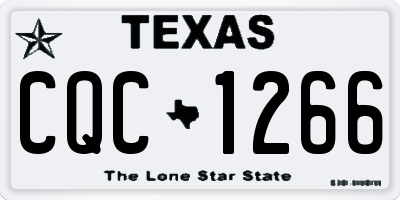 TX license plate CQC1266