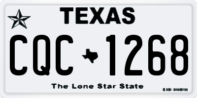TX license plate CQC1268