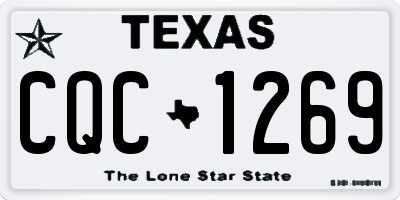 TX license plate CQC1269