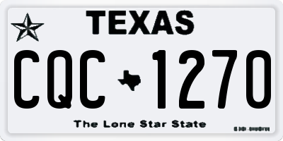 TX license plate CQC1270