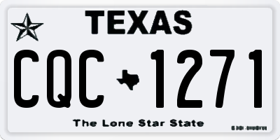 TX license plate CQC1271