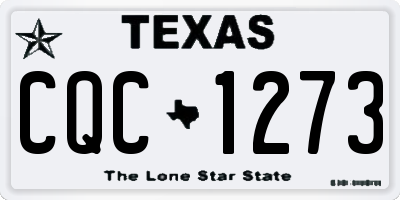 TX license plate CQC1273