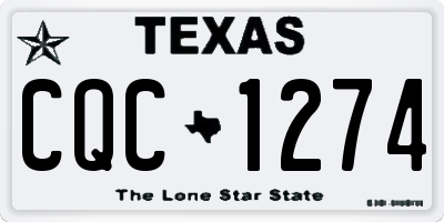 TX license plate CQC1274