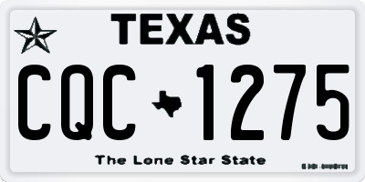TX license plate CQC1275
