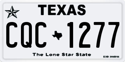 TX license plate CQC1277