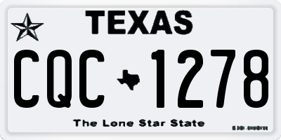 TX license plate CQC1278