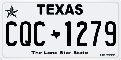 TX license plate CQC1279