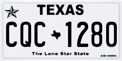 TX license plate CQC1280