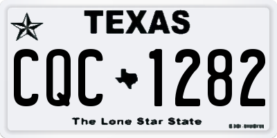 TX license plate CQC1282