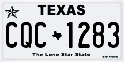 TX license plate CQC1283
